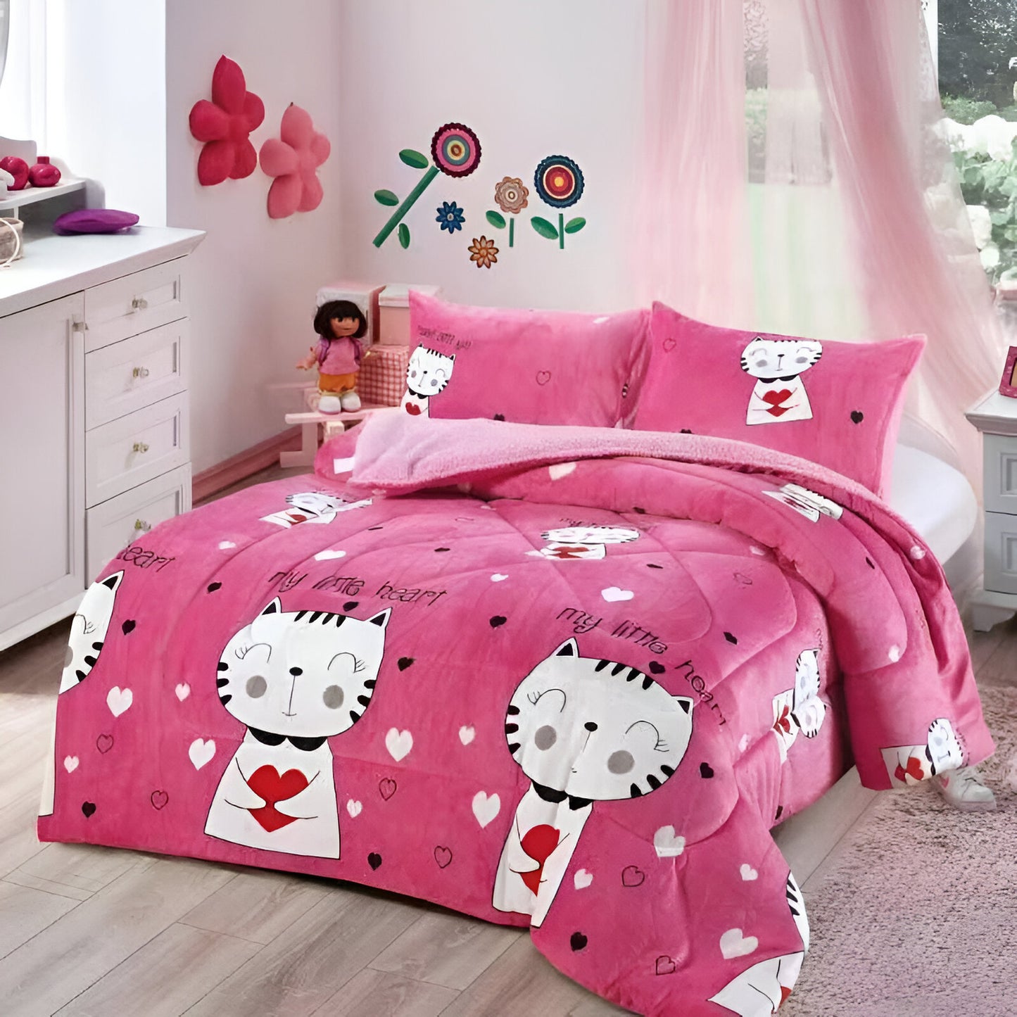 Cubrecama con Chiporro Premium 1.5 Plazas - Diseño Infantil