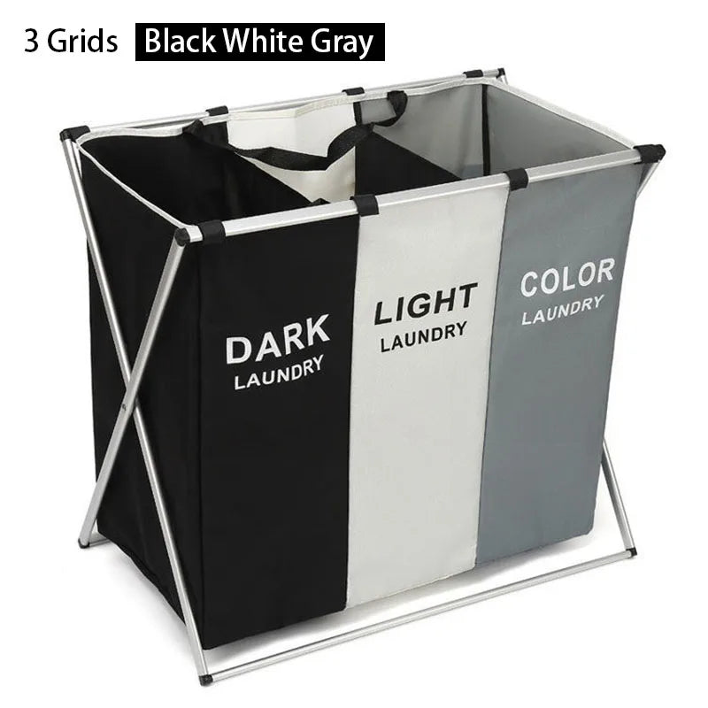 Organizador Triple Plegable de Ropa Sucia