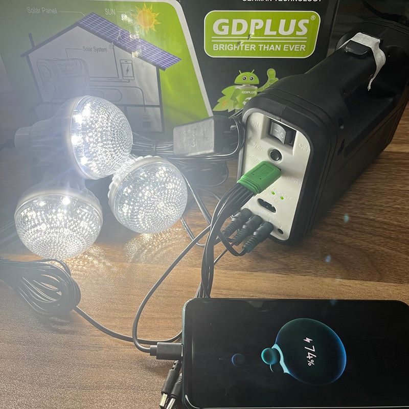 Sistema Solar de Iluminación y carga de energía.