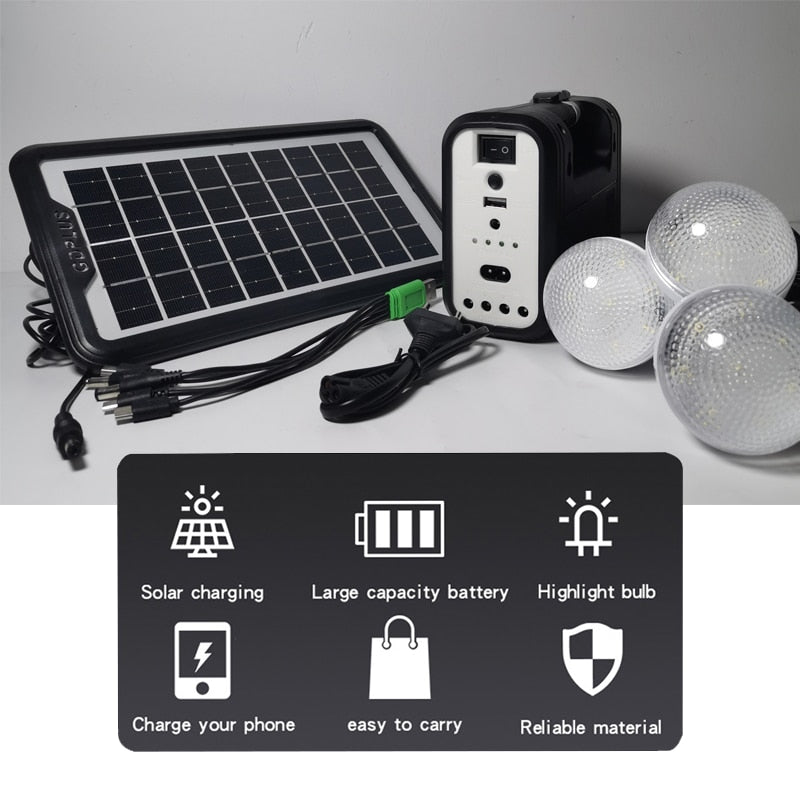 Sistema Solar de Iluminación y carga de energía.