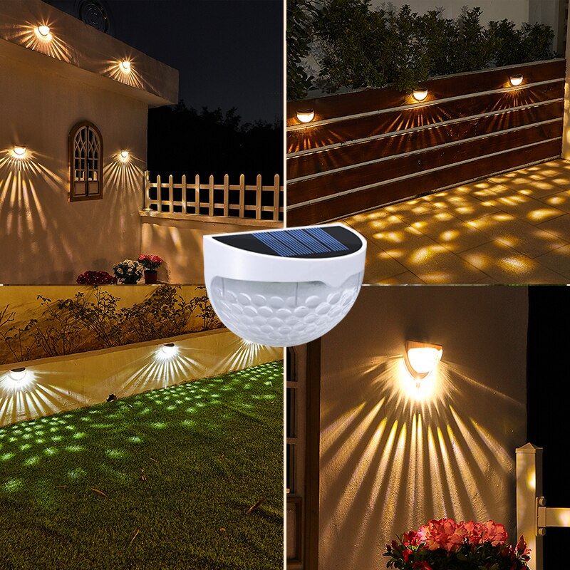 Aplique solar para pared oval