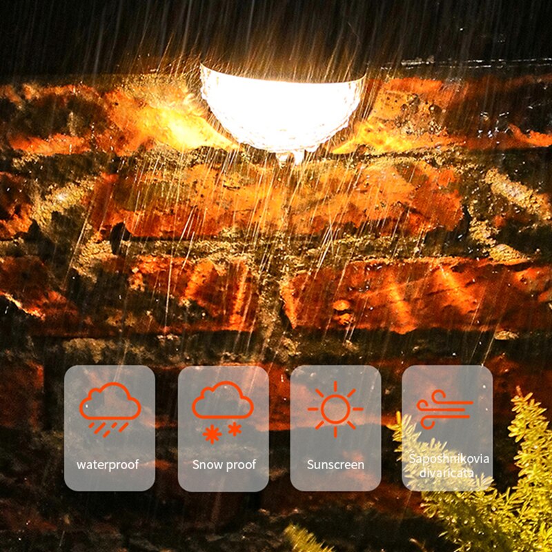 Aplique solar para pared oval