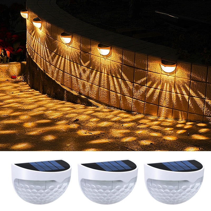 Aplique solar para pared oval