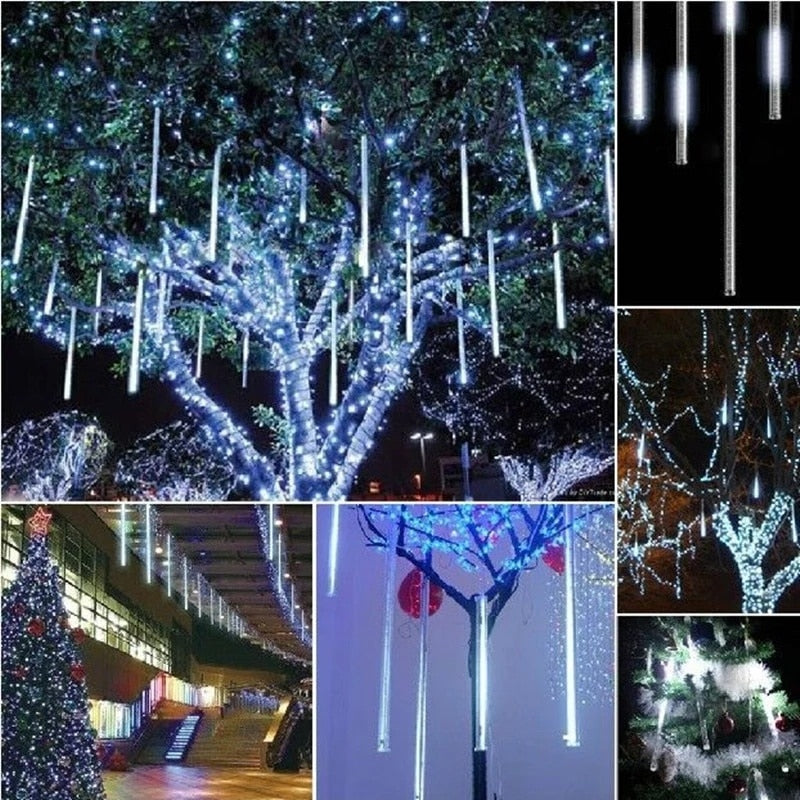Luces Solares Meteorito Decorativas