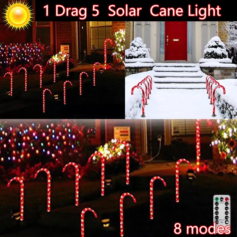 Bastones Solares Navideños