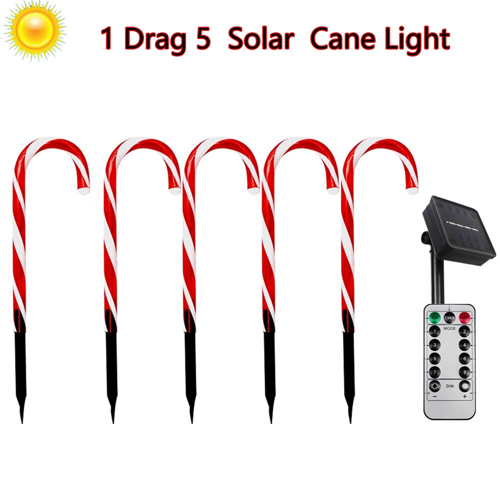 Bastones Solares Navideños