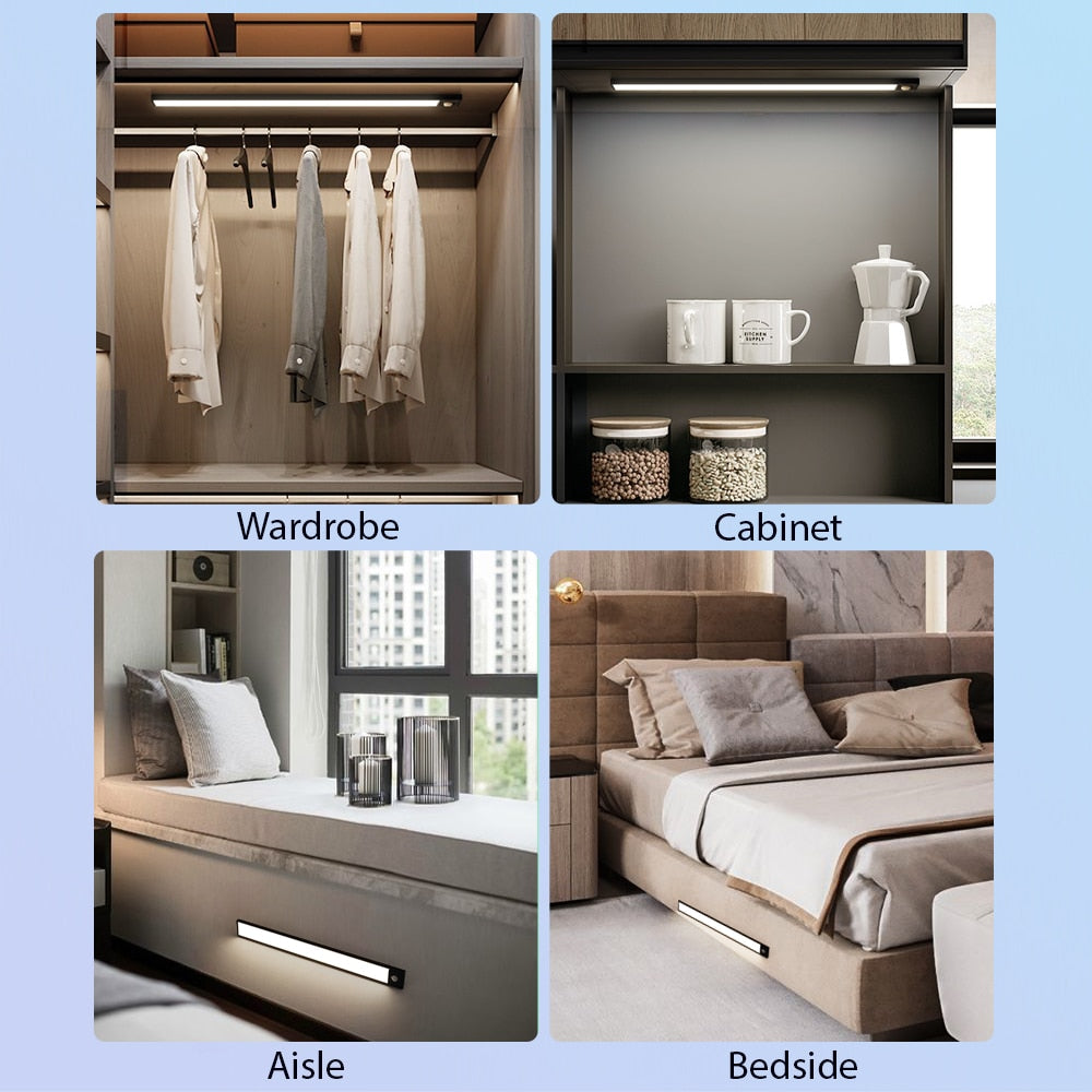 Luz led ultra delgada y sensor de movimiento