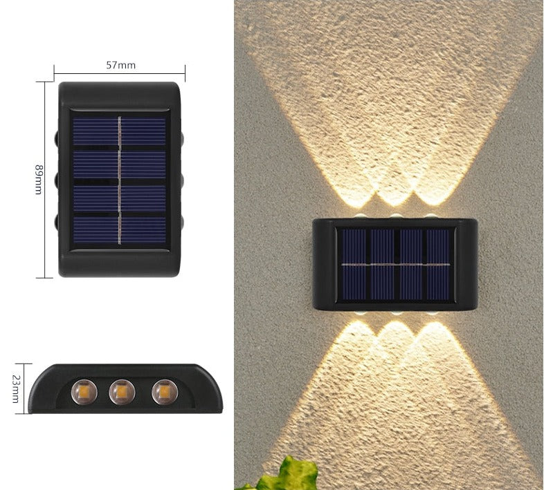 Aplique Solar Triple foco