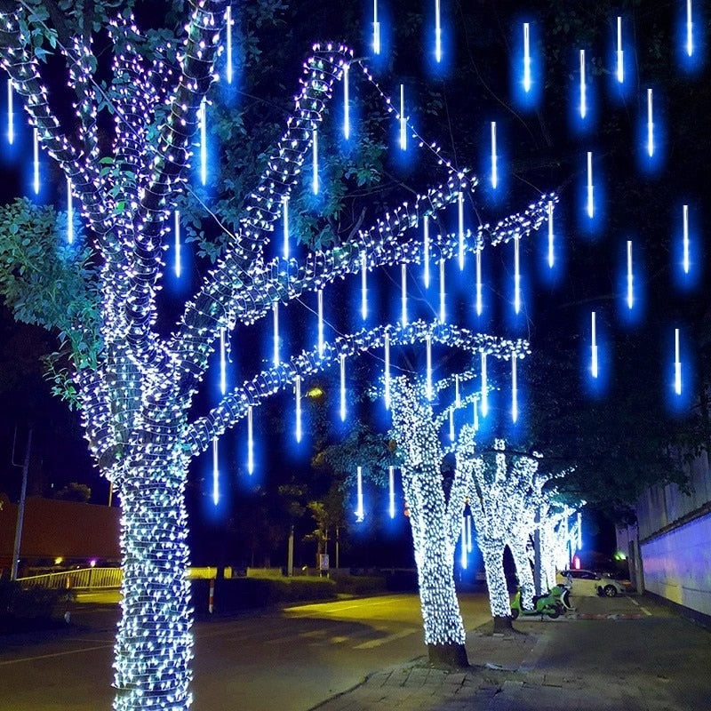 Luces Solares Meteorito Decorativas