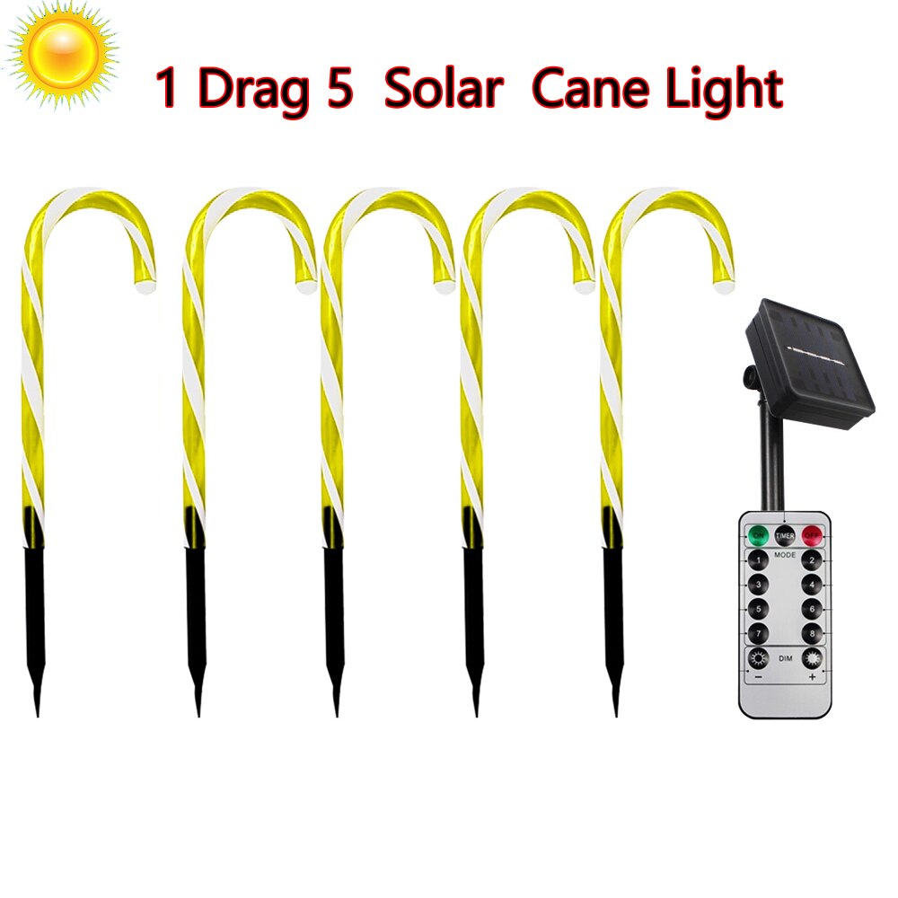 Bastones Solares Navideños
