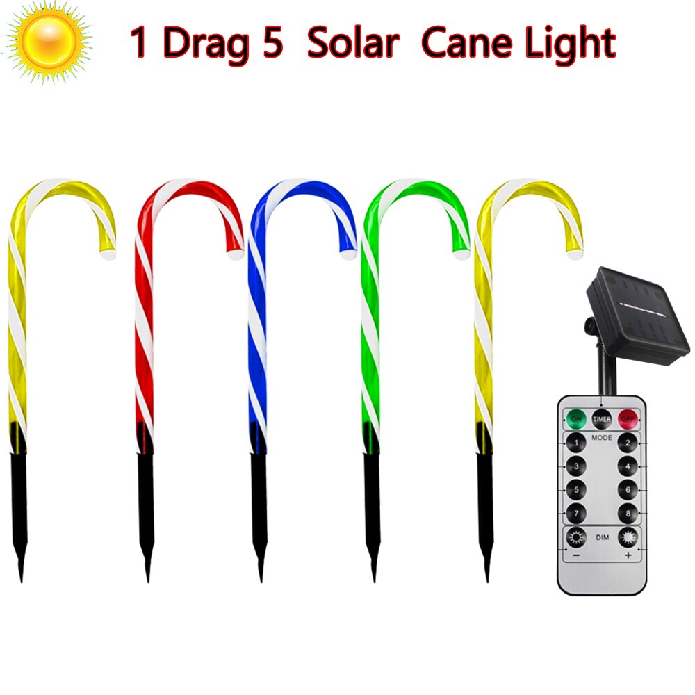 Bastones Solares Navideños