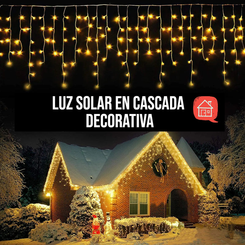 Luz Solar tipo cascada decorativa