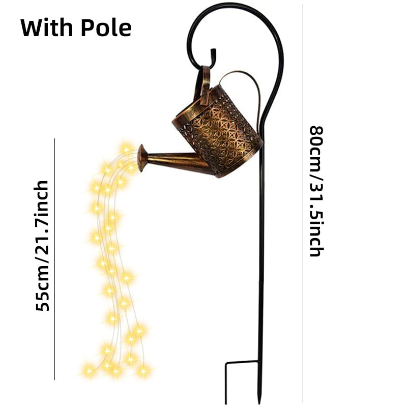 Regadera solar para jardin (+ soporte)