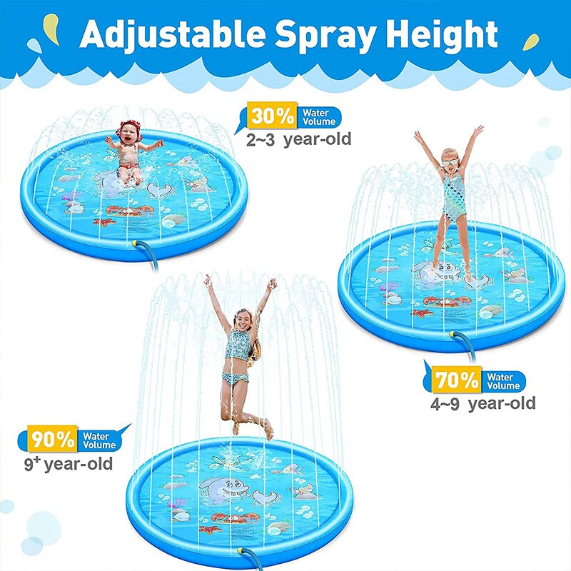 Piscina splash con pileta de agua ( 1.70 metros)