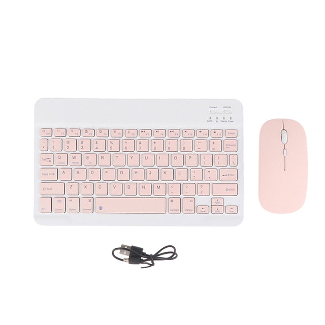 Teclado inalámbrico Minimalista + Mouse (PC, TABLETS, CELULARES)